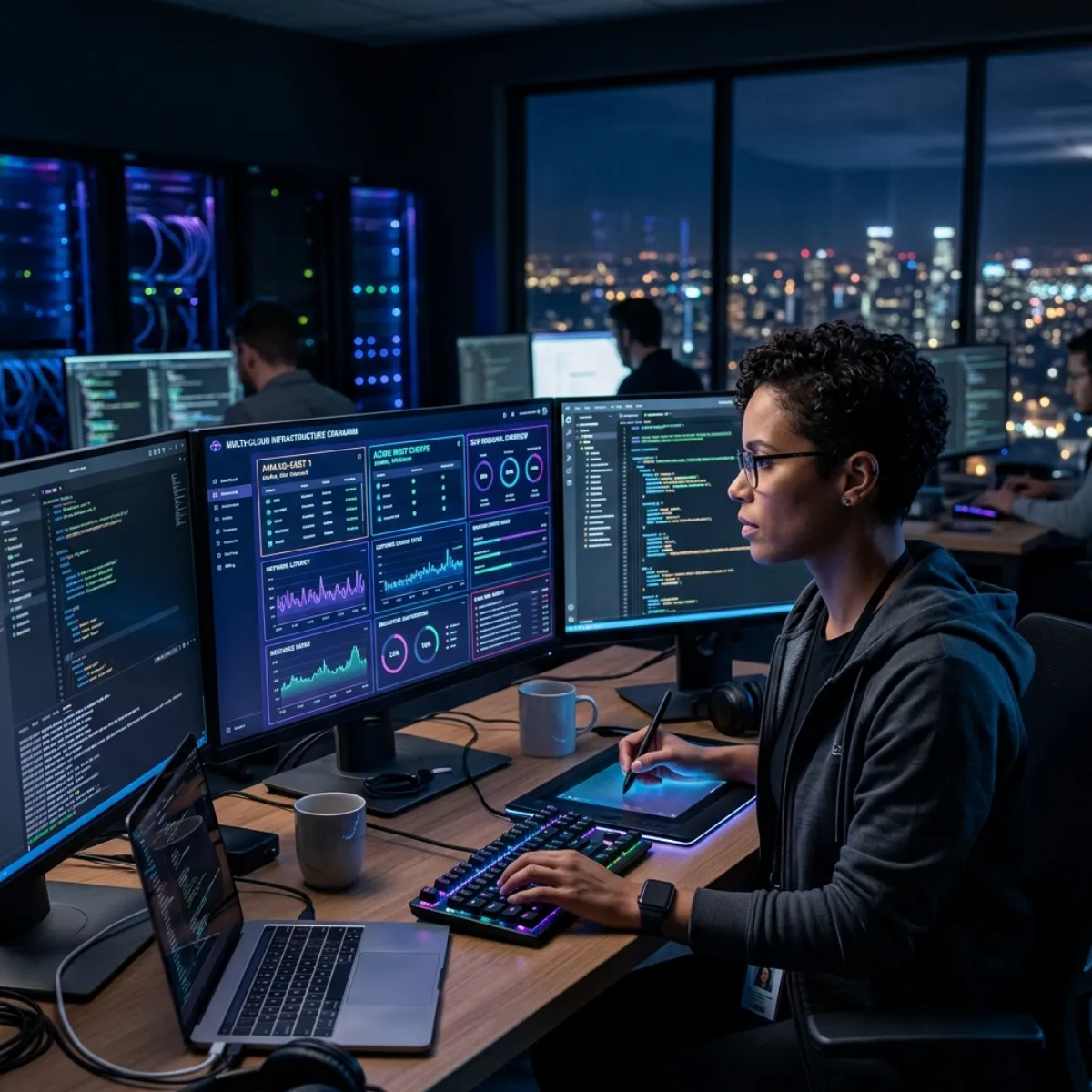 Cloud computing infrastructure management on AWS, Azure, and Google Cloud Platform